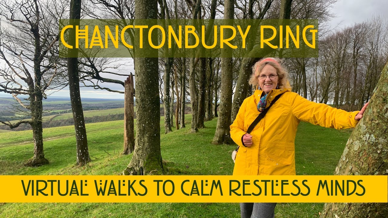 Chanctonbury Ring 4k Windy Walk to Iron Age Hill Fort, Sussex