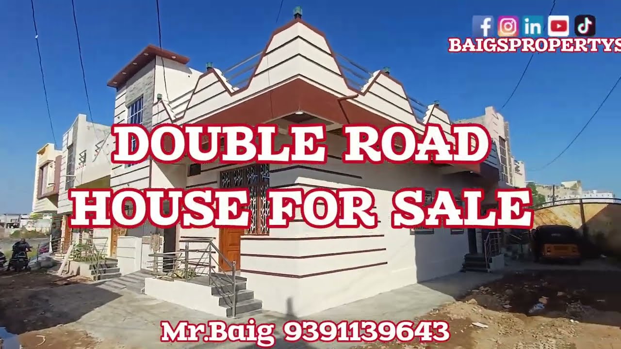 Double road House for sale 