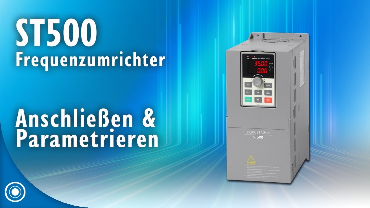 Sourcetronic Frequenzumrichter ST500 Parametrierbeispiele