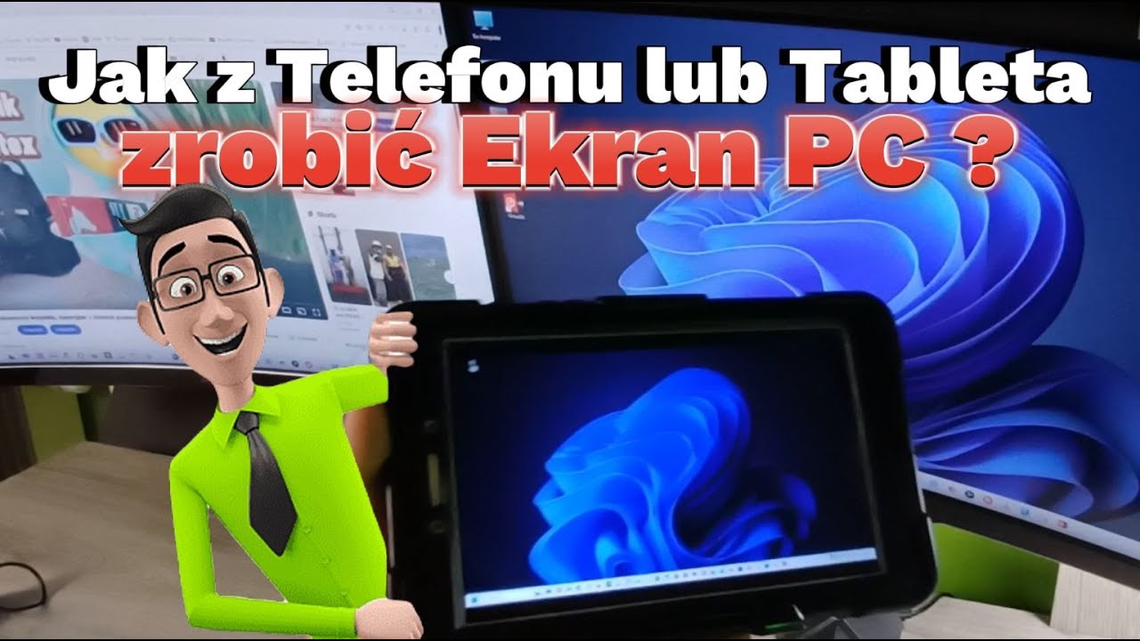 Jak z Tabletu lub Telefonu zrobić bezprzewodowy lub przewodowy Ekran Komputera ?