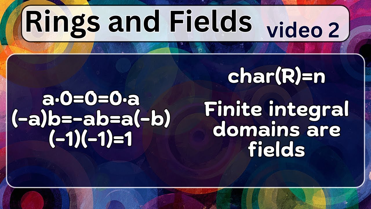 More examples and general results -- Rings and Fields 2