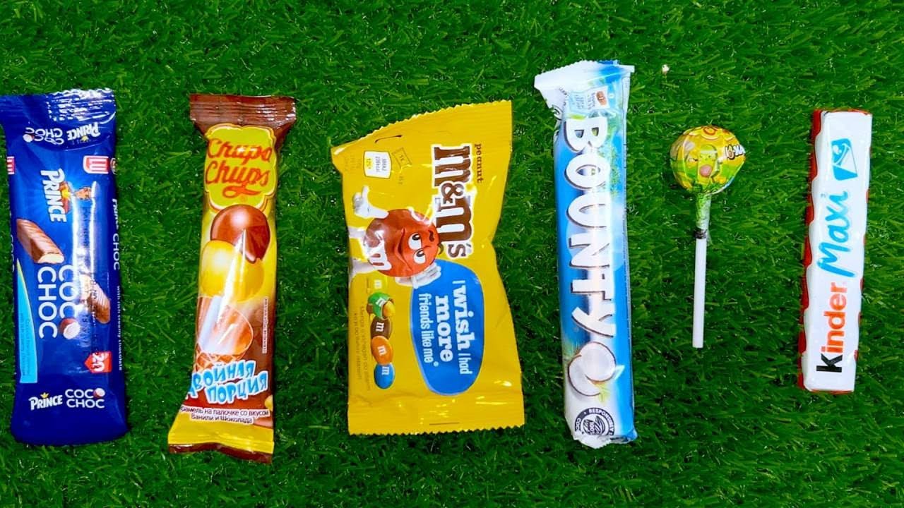 ASMR Most Popular Candies | Colorful Rainbow Lollipops and Chocolate Unboxing | No Talking