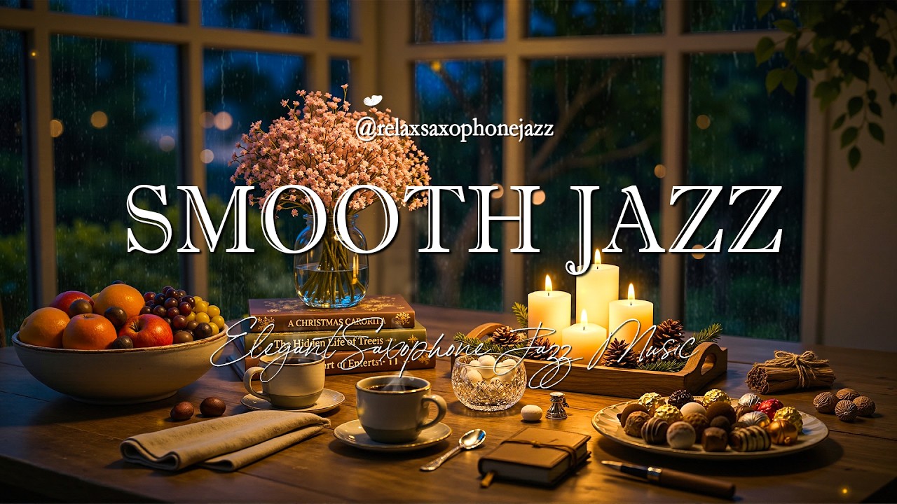 Relaxing Night Jazz Music - Smooth Saxophone Jazz - Elegant Background Instrumental Music for Sleep
