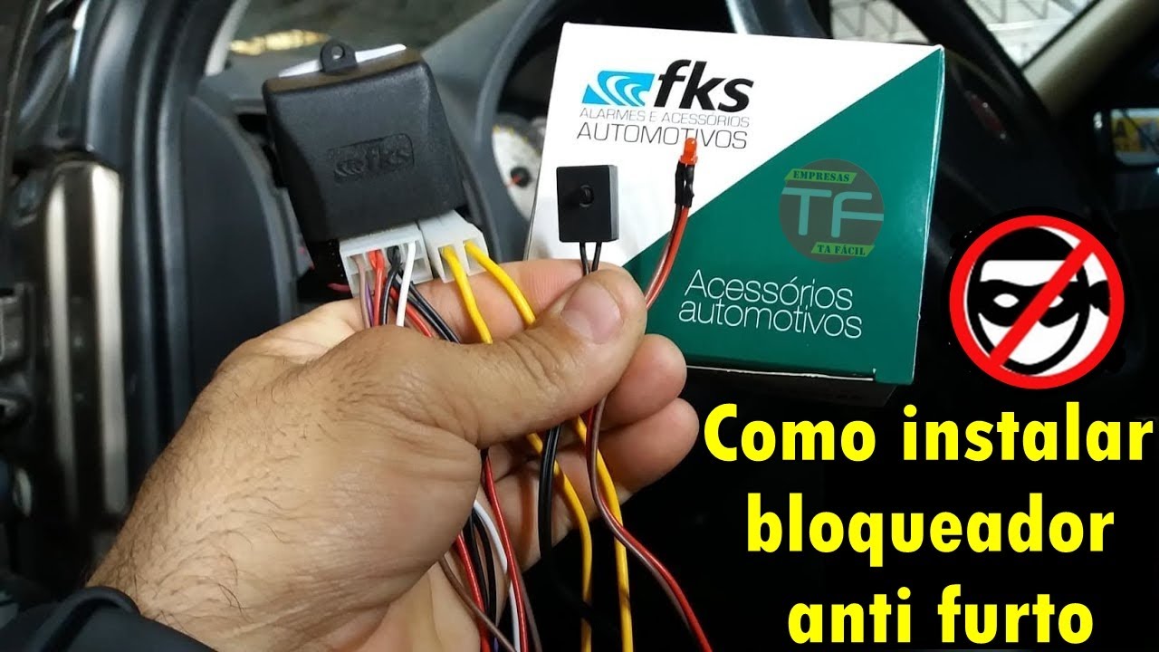 Como instalar bloqueador anti furto corta corrente  🔧  🚗