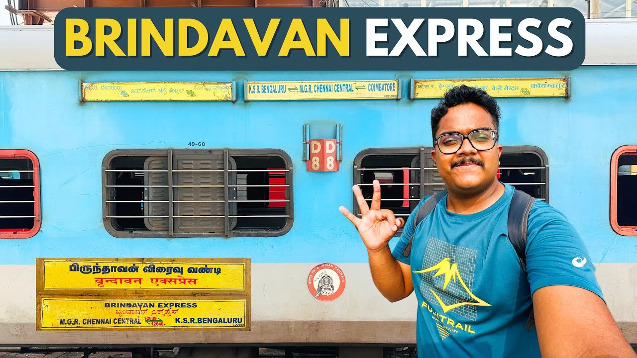 Bangalore to Chennai - Brindavan Express 🔥| Full Journey Vlog in Malayalam