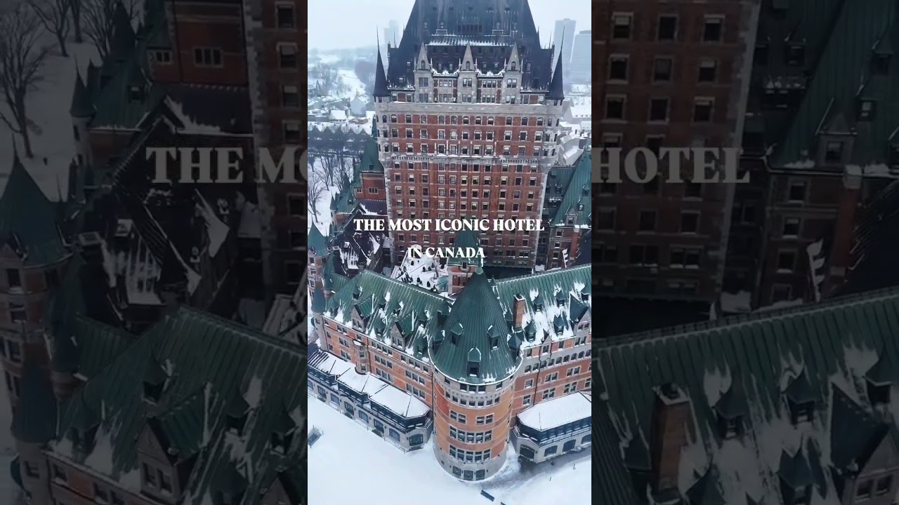 🏰 Ch&acirc;teau Frontenac - The Most Iconic Hotel in #Canada! ✨ #hotel #montreal #quebec #luxurylife