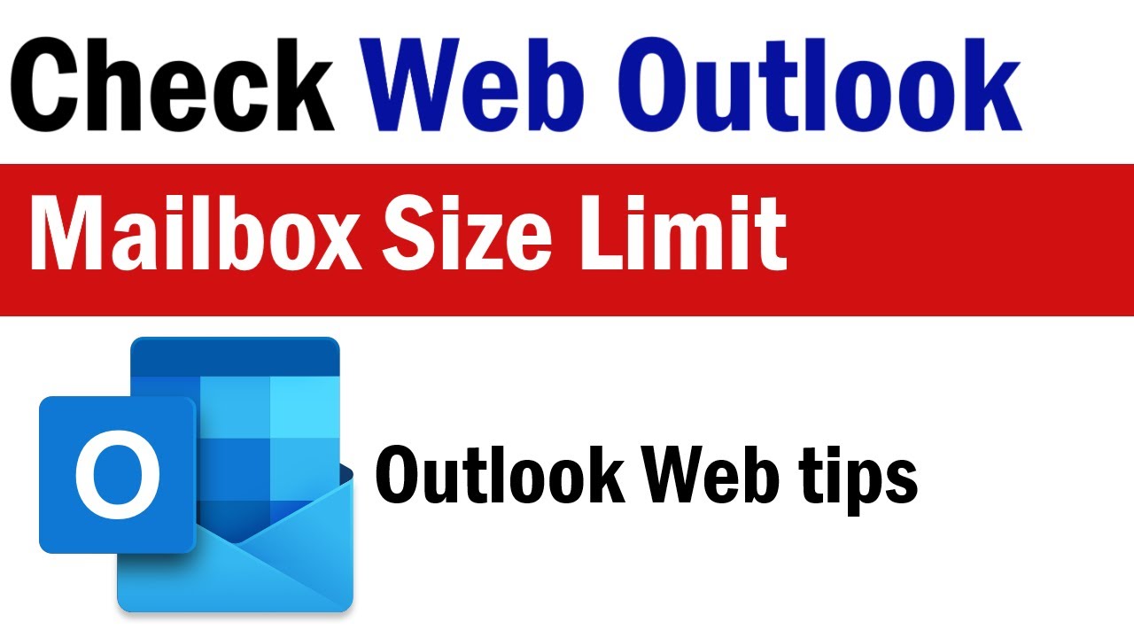 How to check outlook web mailbox Size | Your Mailbox is Almost Full | Outlook Mailbox Size Limit