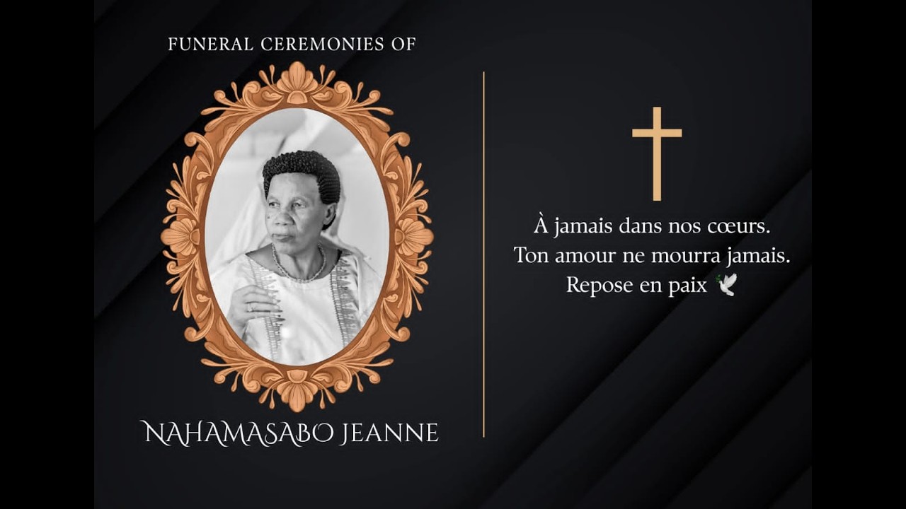 🔴 LIVE :Funeral Ceremony of Jeanne NAHAMASABO | Live from Bujumbura