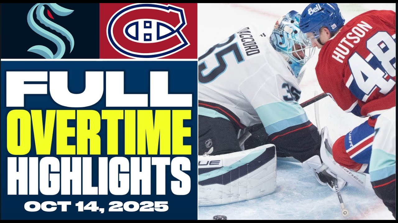 Seattle Kraken at Montreal Canadiens | FULL Overtime Highlights - October 14, 2025