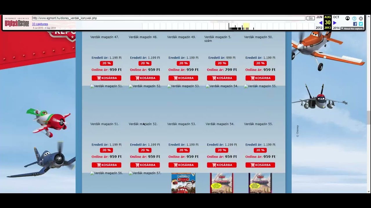 Disney Cars  2010-2014 Hungarian magazine covers