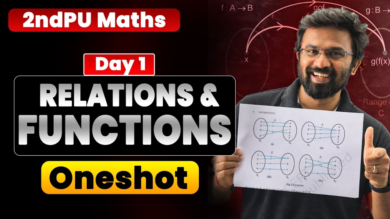2ndPU Maths Exam2026 | Relations and Functions Oneshot