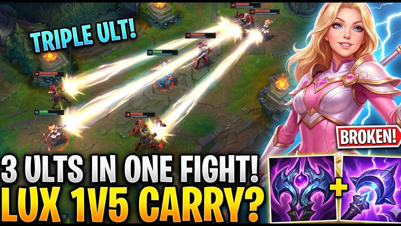 Ability haste Lux and casting 3 times ult in a single fight