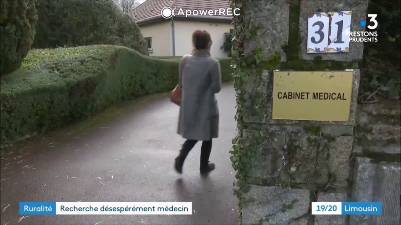 France 3  - Ajain - Recherche d'un médecin