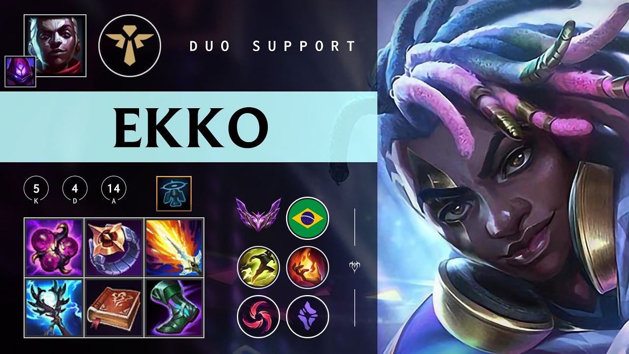 Ekko Support vs Bard - BR Master Patch 26.04
