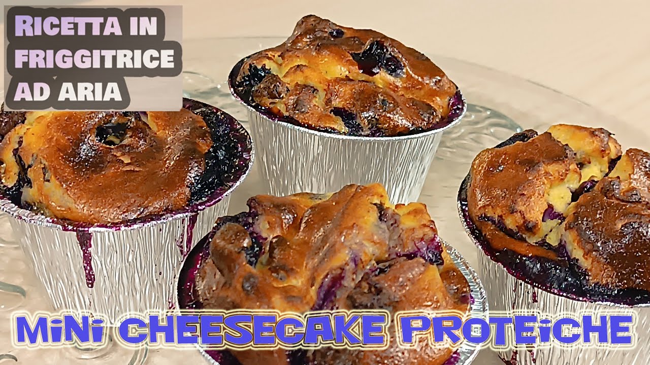 MINI CHEESECAKE PROTEICHE IN FRIGGITRICE AD ARIA #friggitriceadaria