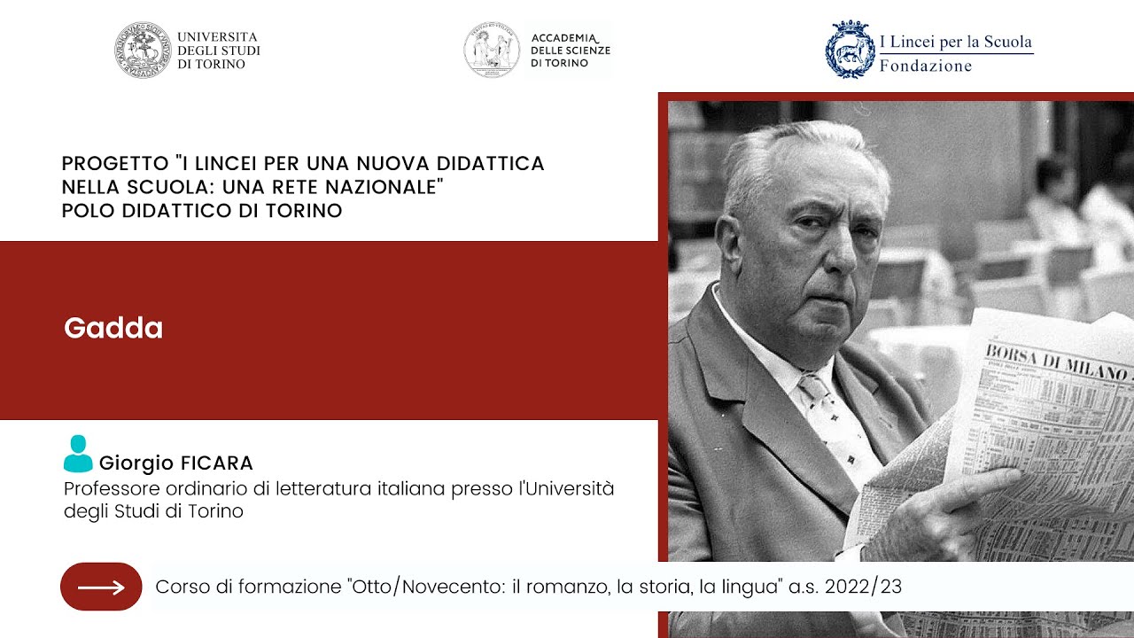 Giorgio Ficara, Gadda