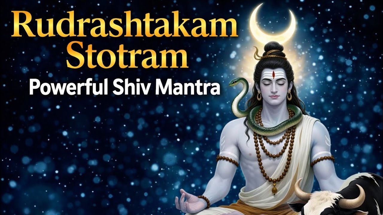 Rudrashtakam Stotram | Powerful Shiv Mantra #rudrashtakamstotram #shivmantra #shivstuti #mahadev