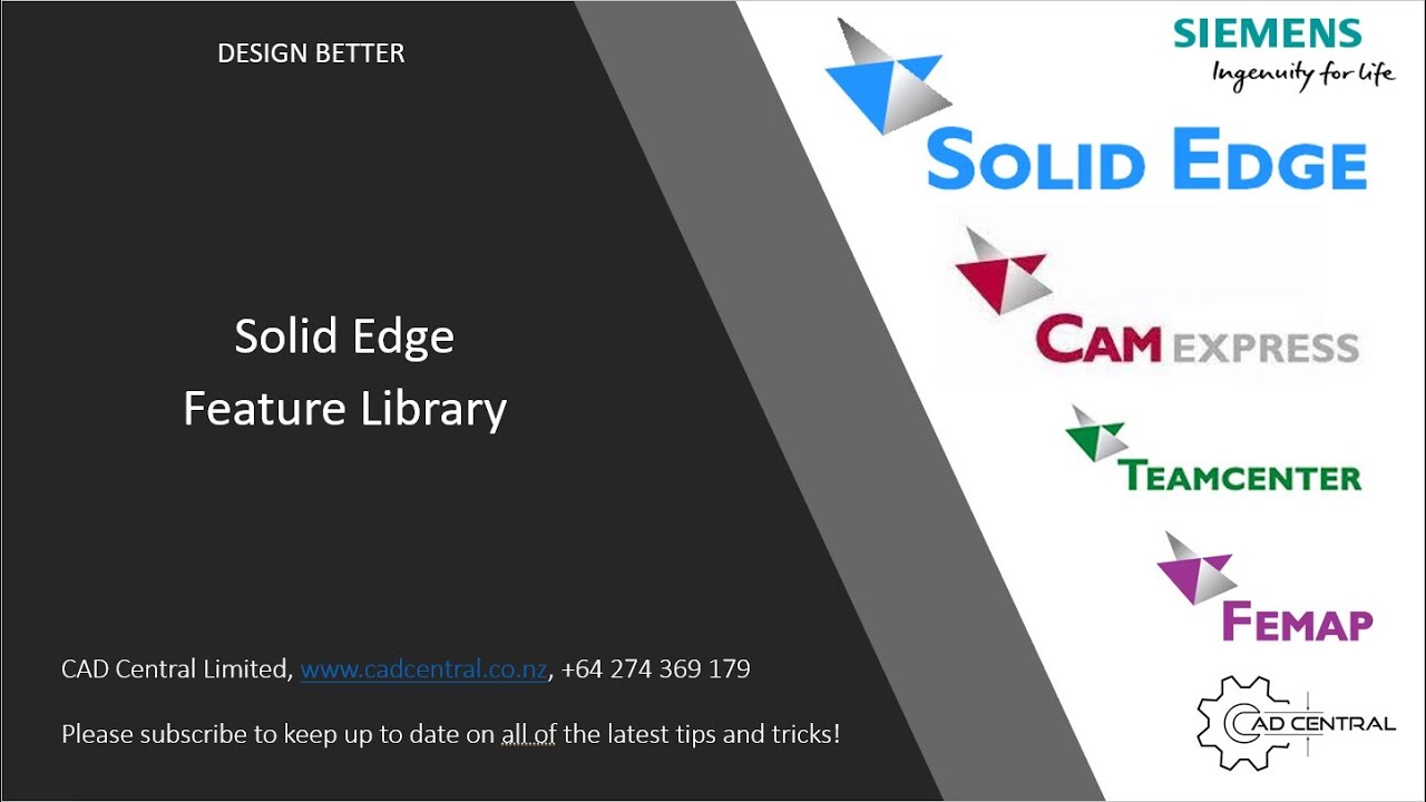 Solid Edge Feature Library