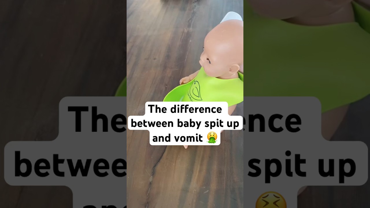 The difference between baby spit up and vomit 🤮 
