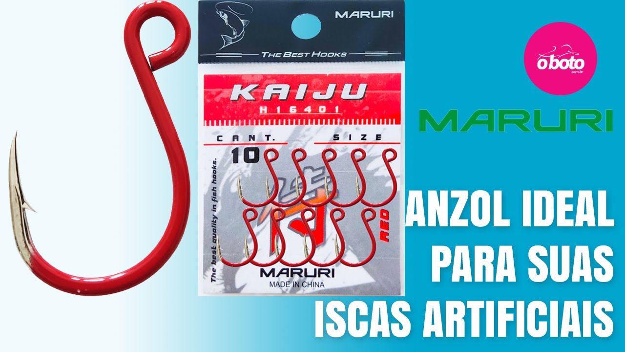 Anzol De Pesca Inline Maruri Kaiju Red Para Iscas Artificiais