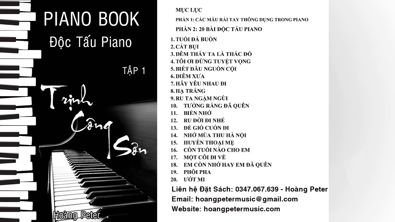 ĐỘC TẤU PIANO: TRỊNH CÔNG SƠN - TẬP 1 | Pianist: Hoàng Peter