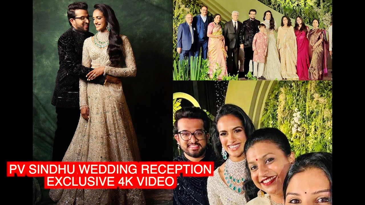 PV Sindhu Wedding Reception | Celebs at PV Sindhu Wedding | Exclusive 4K Video @TagBomma