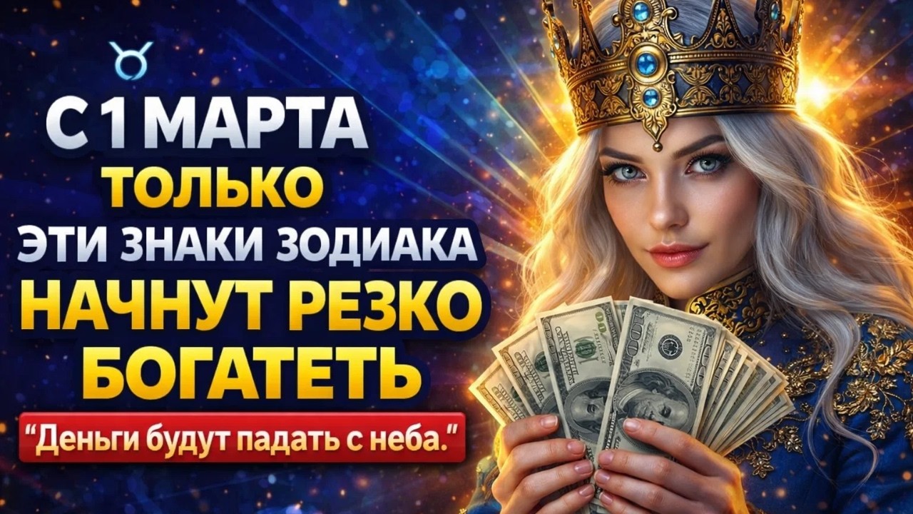 С 1 марта только эти Знаки Зодиака начнут резко богатеть. «Деньги будут падать с неба».
