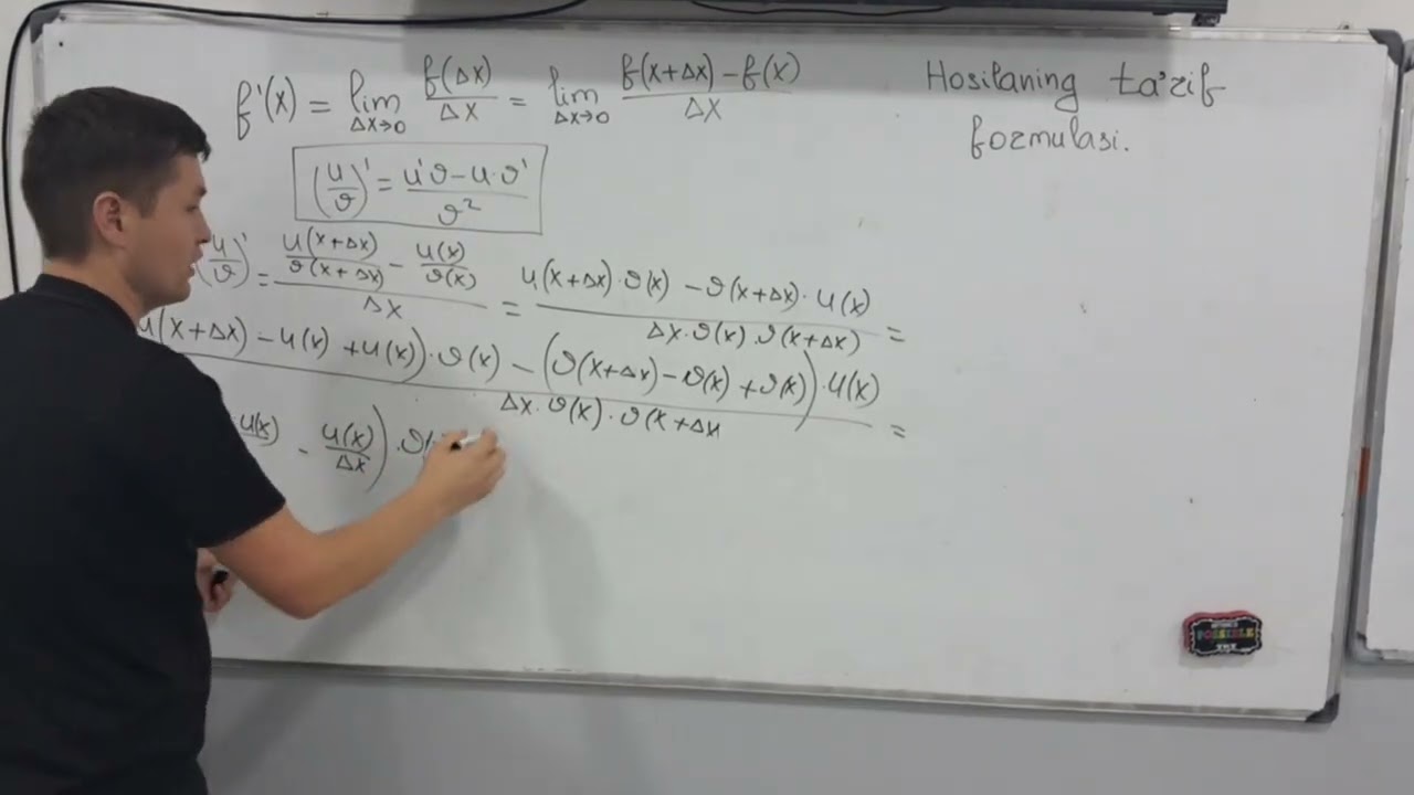 Hosilaning taʼrifi formulasi isboti #matematika #math_tutorial 