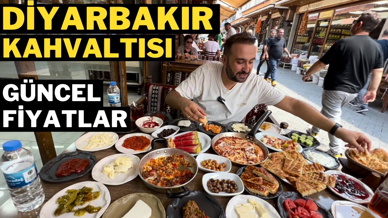 Sur sokaklarında Diyarbakır Kahvaltısı ve Fiyatlar