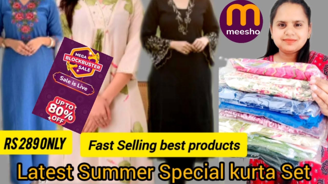 *Huge*Meesho Summer/Cotton Kurti &Kurta Set, Cord Set Haul Starting 189Meesho Kurti Haul#meesho#Sale
