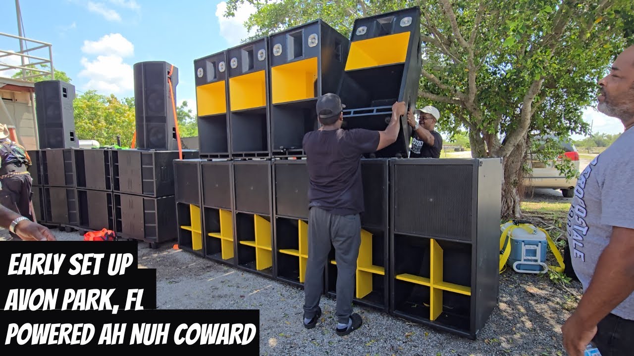 EARLY SOUND SYSTEM SET UP FOR SOUND SYSTEM EVENT