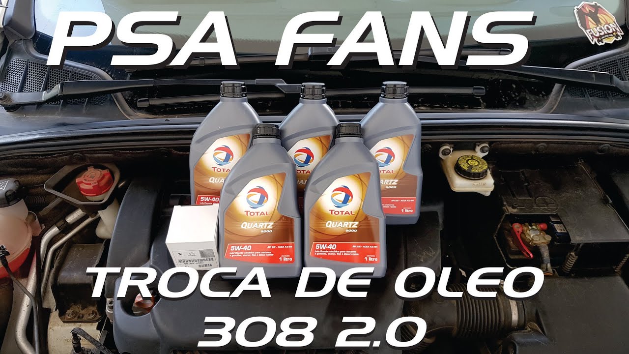 PSA Fans - Troca de óleo 308 2.0  - DIY Faça você mesmo