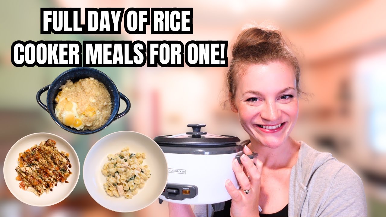 SINGLE SERVING RICE COOKER MEALS! RICE COOKER MEALS FOR ONE, GRITS, CHICKEN MAC & ITALIAN QUINOA