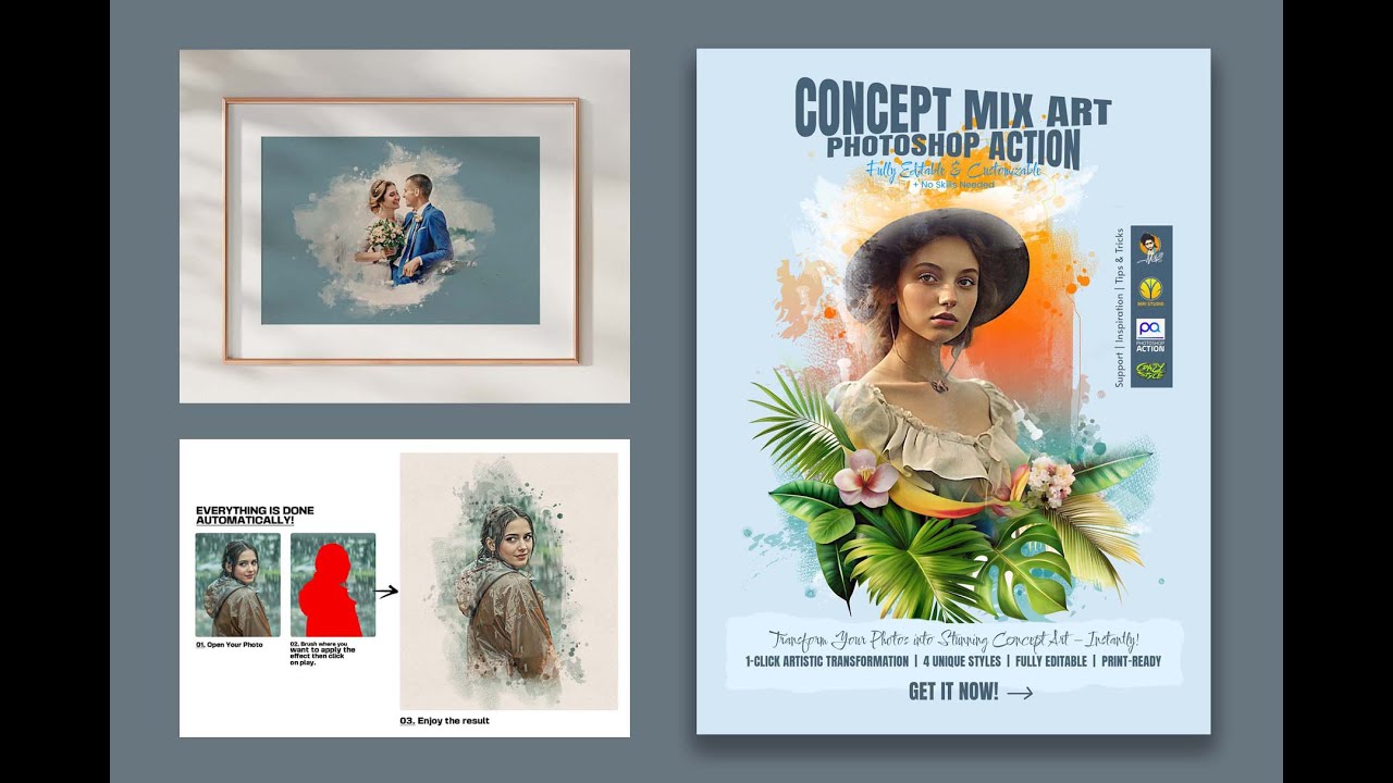 Concept Mix Art Photoshop Action