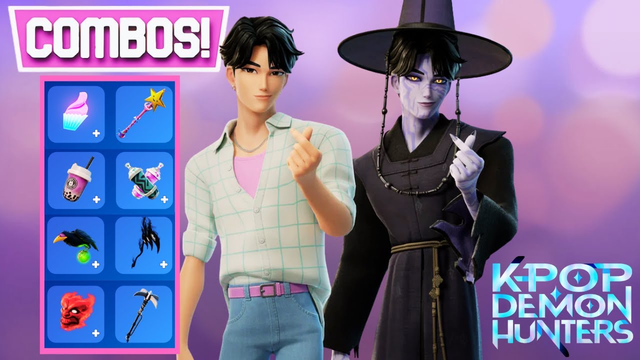 Лучшие комбинации скинов для Джину (K-pop Demon Hunters x FORTNITE!)