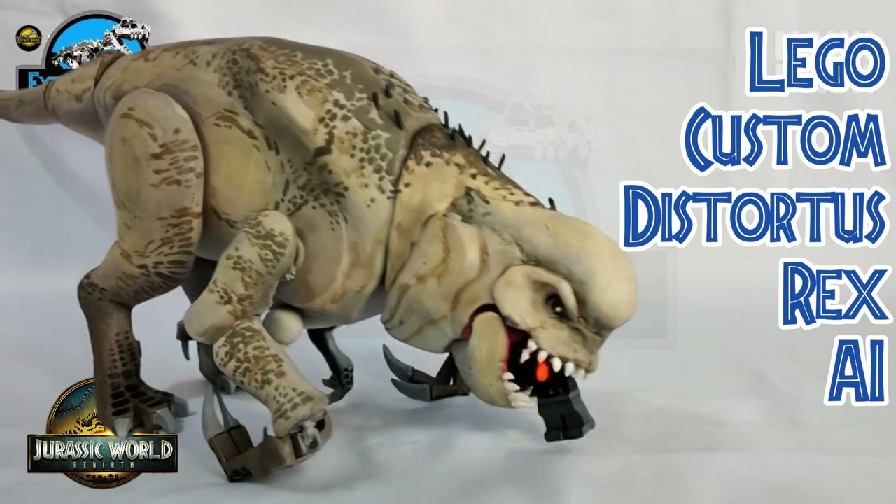 LEGO CUSTOM JURASSIC WORLD REBIRTH DISTORTUS REX ДИСТОРТУС РЕКС 扭曲霸王龍 ดี-เร็กซ์ D-レックス
