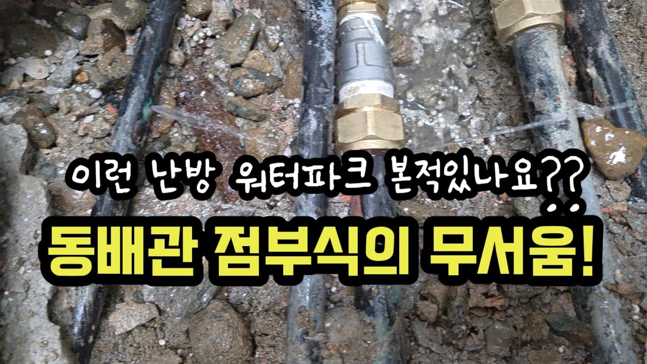 동배관 점부식 수리불가 판정! 무서운 동배관 누수! #누수 #부산누수 #누수탐지 