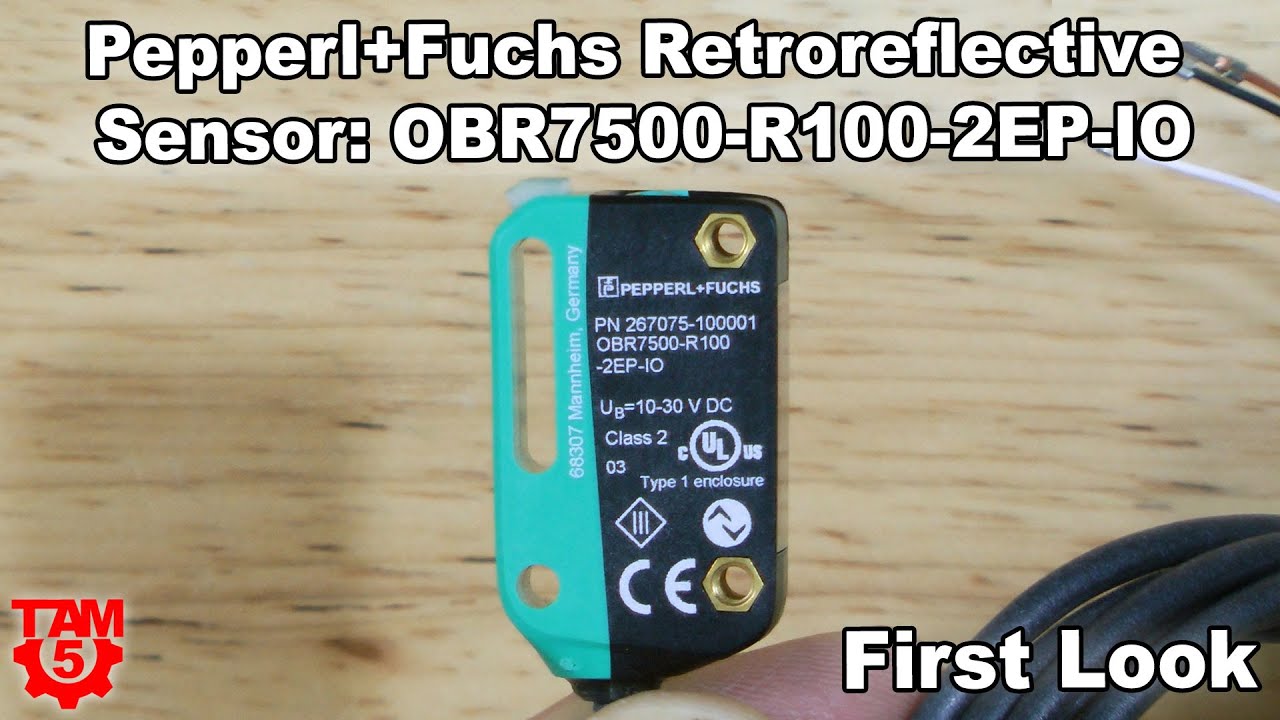 First Look: Retroreflective Sensor from Pepperl+Fuchs - OBR7500-R100-2EP-IO