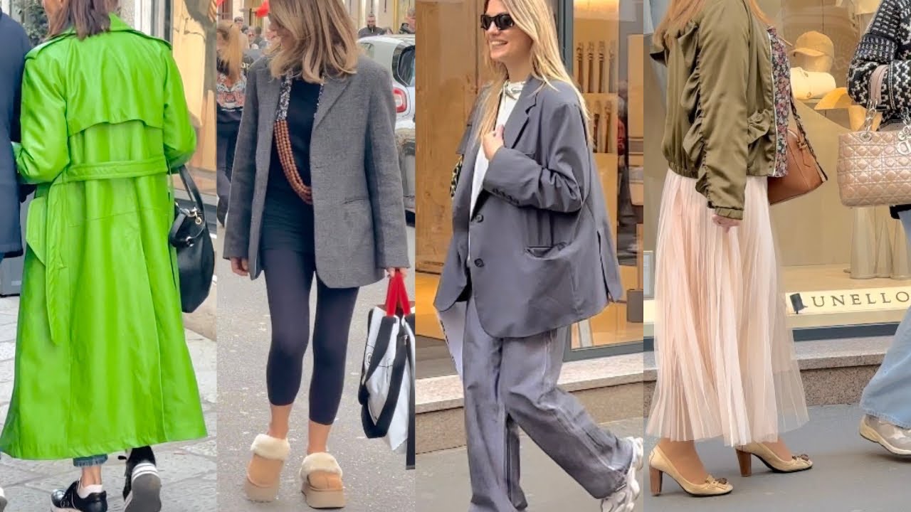 SPRING 2024 LOOKS 🌸☘️MILAN STREET STYLE 🇮🇹 WARDROBE TIPS #britishvogue #voguegermany