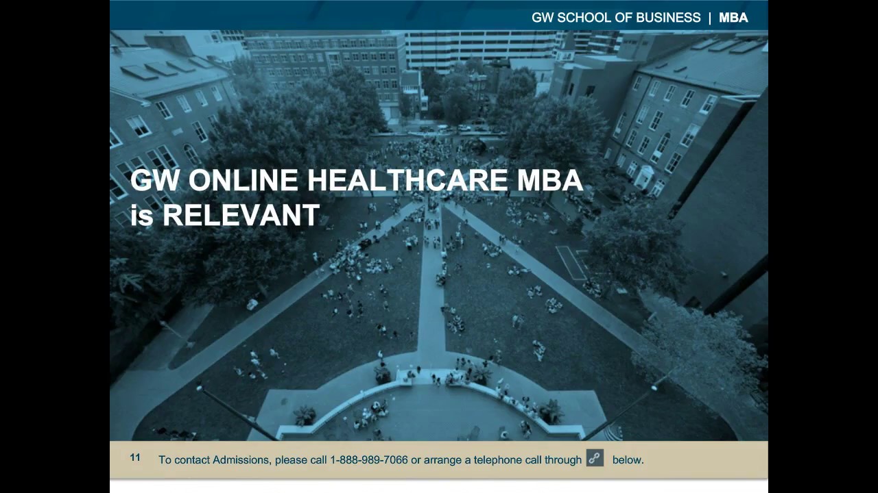 Healthcare MBA Online Info Session