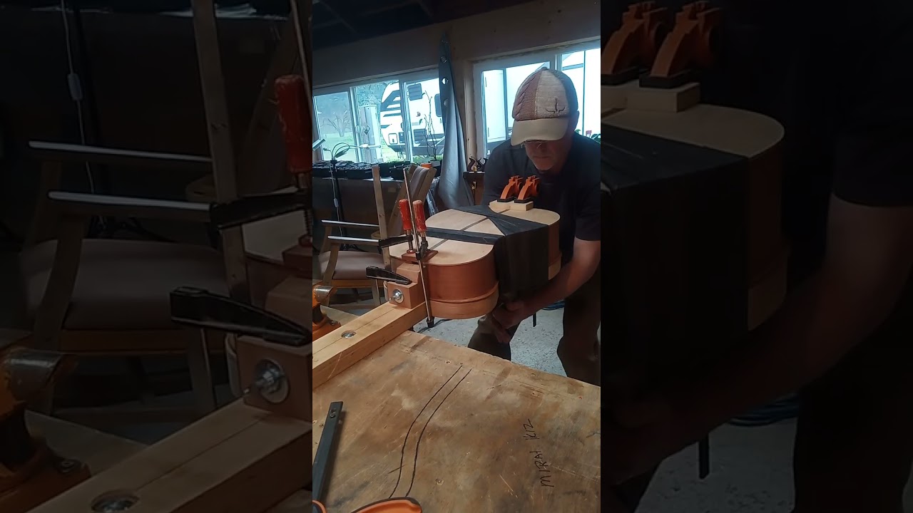 Installing steel string back
