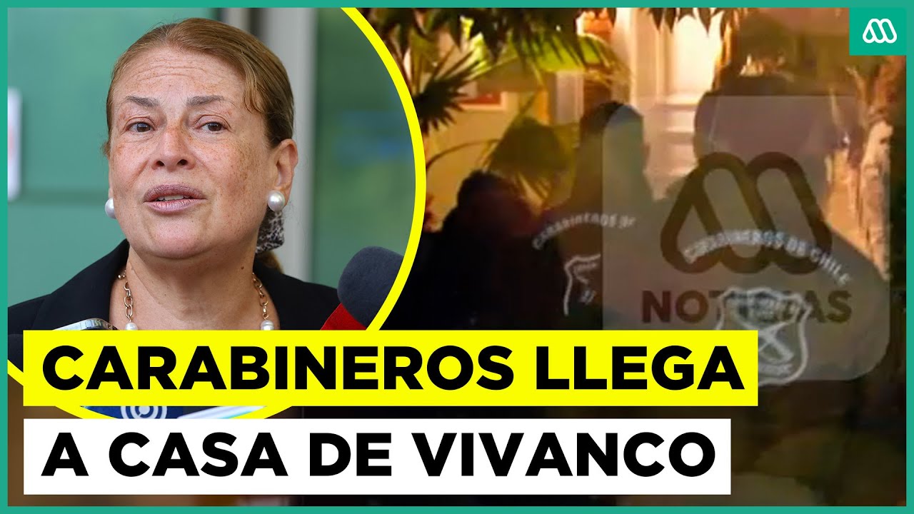 Funcionarios policiales llegaron a la casa de Ángela Vivanco en Las Condes