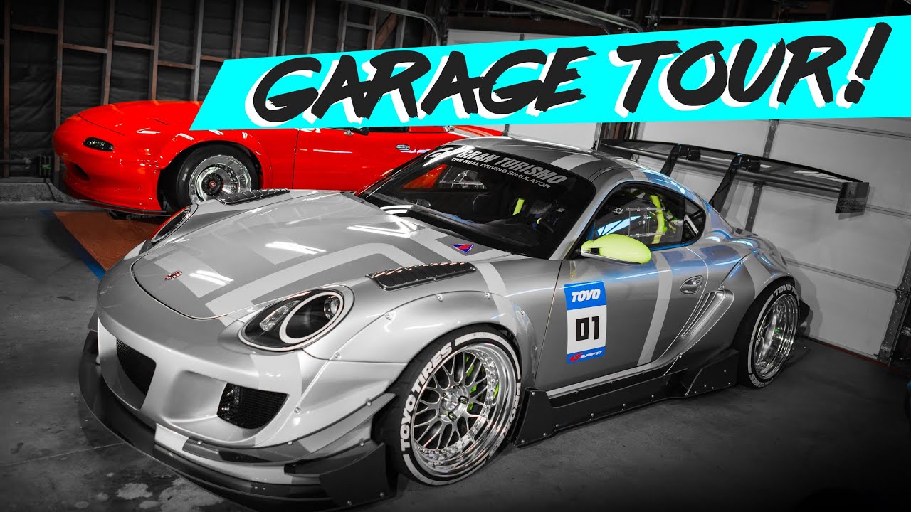 GARAGE TOUR | PORSCHE CAYMAN | MAZDA MIATA | HONDA GROM & MONKEY | #OMGMIATA | EP58 | [4K60]