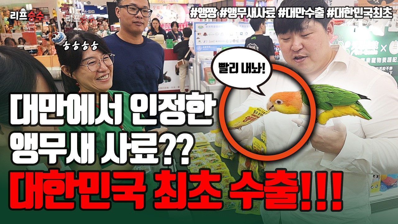 대만에서 인정한 앵무새 사료 대한민국 최초 수출 #앵무새
