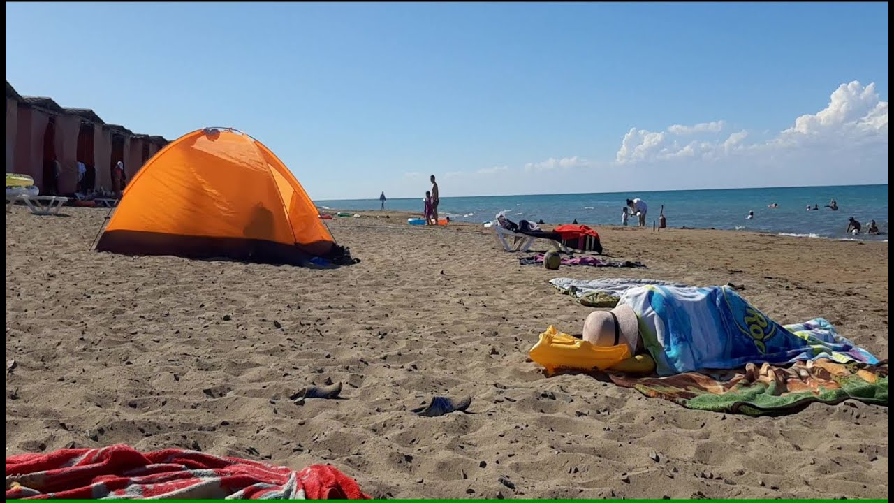 Еду на озеро Балхаш, купаюсь вода теплая, обзор вдоль берега