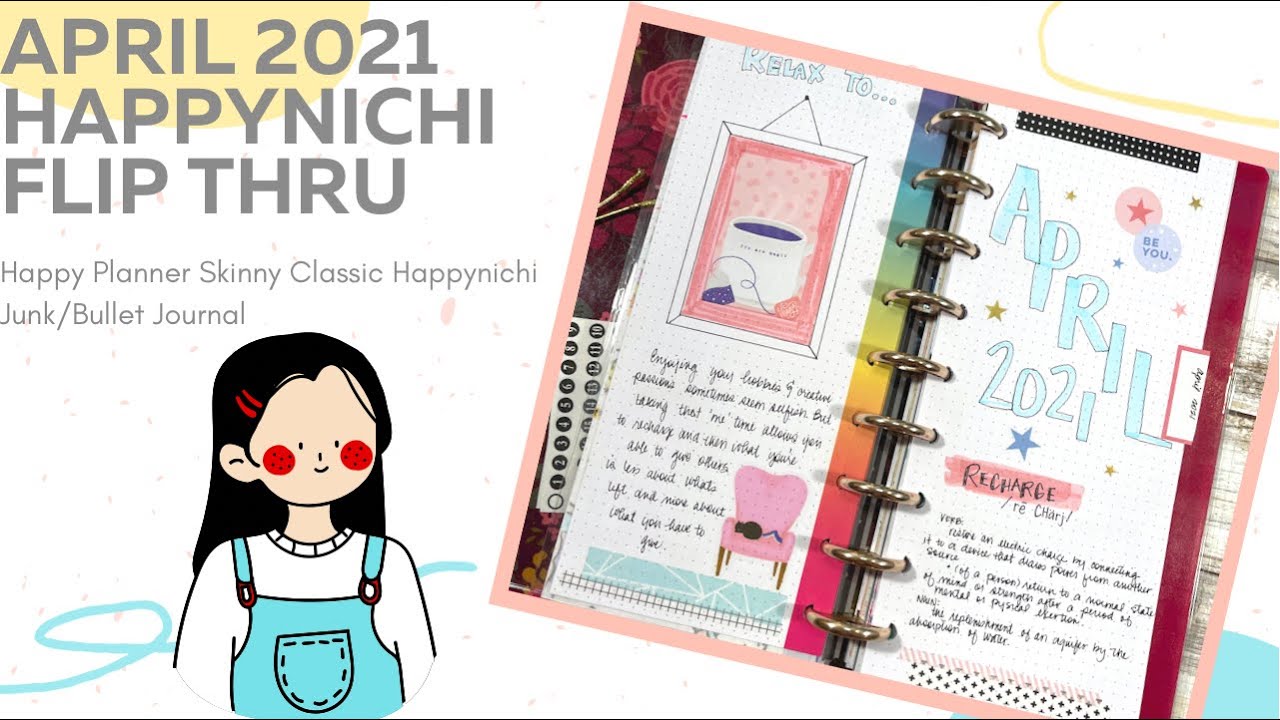 April 2021 Happynichi Flip Thru | Skinny Classic Happy Planner Journal