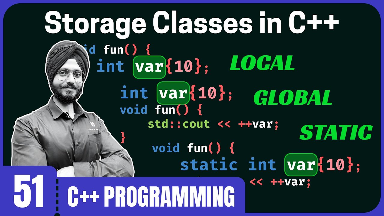 Storage Classes in C++