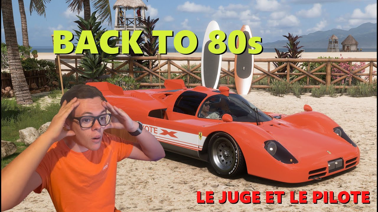 BACK TO 80s : série culte Le juge et le pilote sur Forza Horizon 5