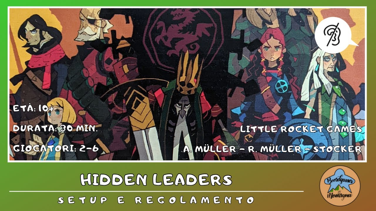 Hidden Leaders - setup e regolamento in italiano (tutorial) [SUB ITA]