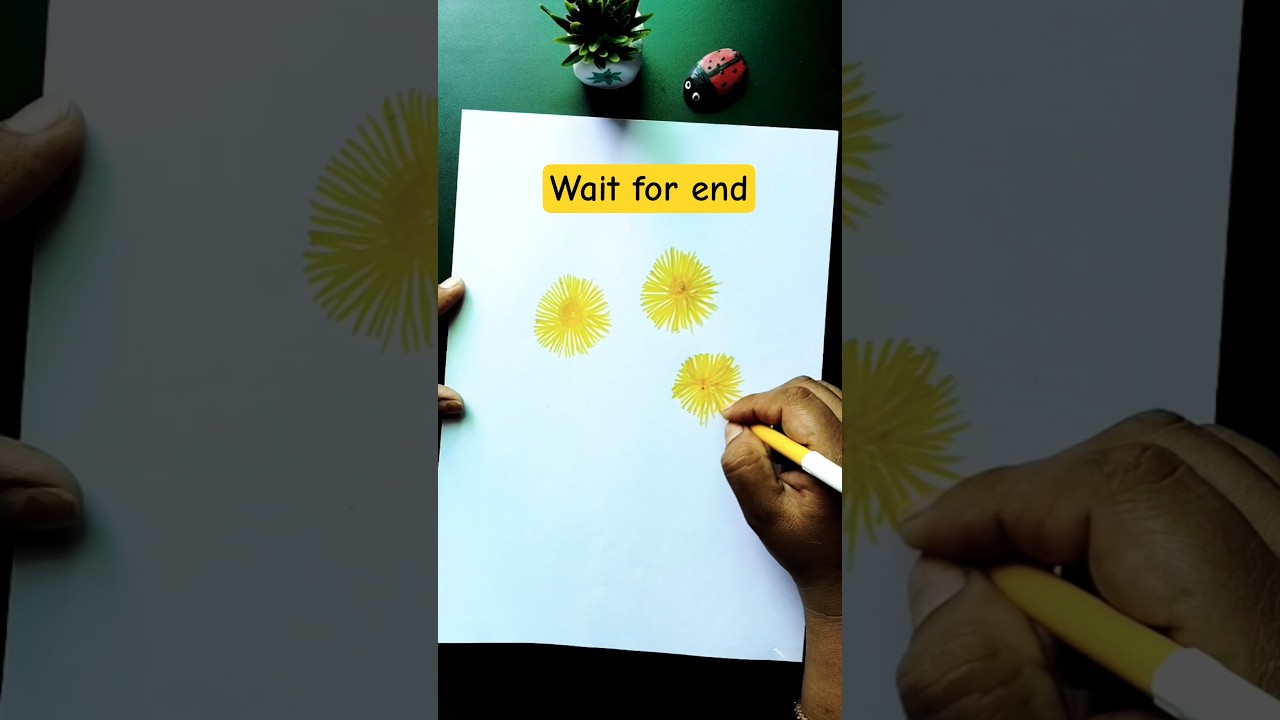 How to Draw Beautiful🌻Sunflower 